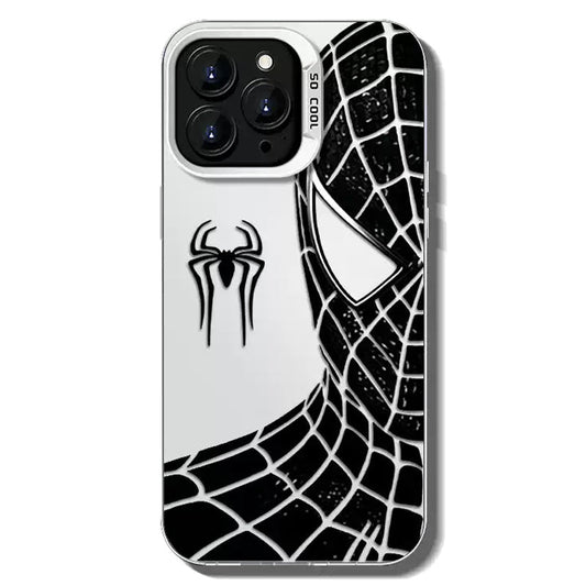 Spider‑Man Classic Suit Graphic iPhone Phone Case, Anti‑Drop Full‑Body Protective Cover, Precise Cutout Lens Raised Protection Phone Shell, Red & Black 2 Styles Available