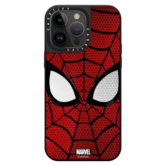 Marvel Spider‑Man Classic Mask & Suit Pattern iPhone Phone Case, Anti‑Drop Shockproof Protective Phone Cover, Raised Camera Bezel Precise Cutout Phone Shell, 2 Styles Available