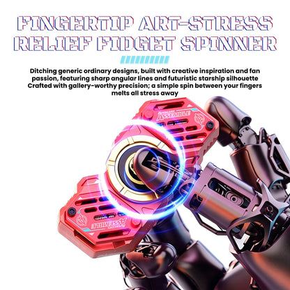 Marvel Avengers Iron Man Captain America Black Panther Fidget Spinner TWS Wireless Earbuds, Mechanical Mecha Zinc Alloy Bluetooth 5.4 Gaming Earphones With Touch Control Type‑C Charging For Fans