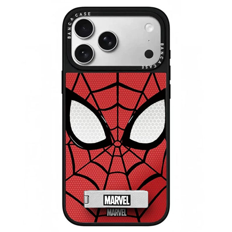 Marvel Spider-Man Web Pattern Phone Case (with Metal Kickstand)