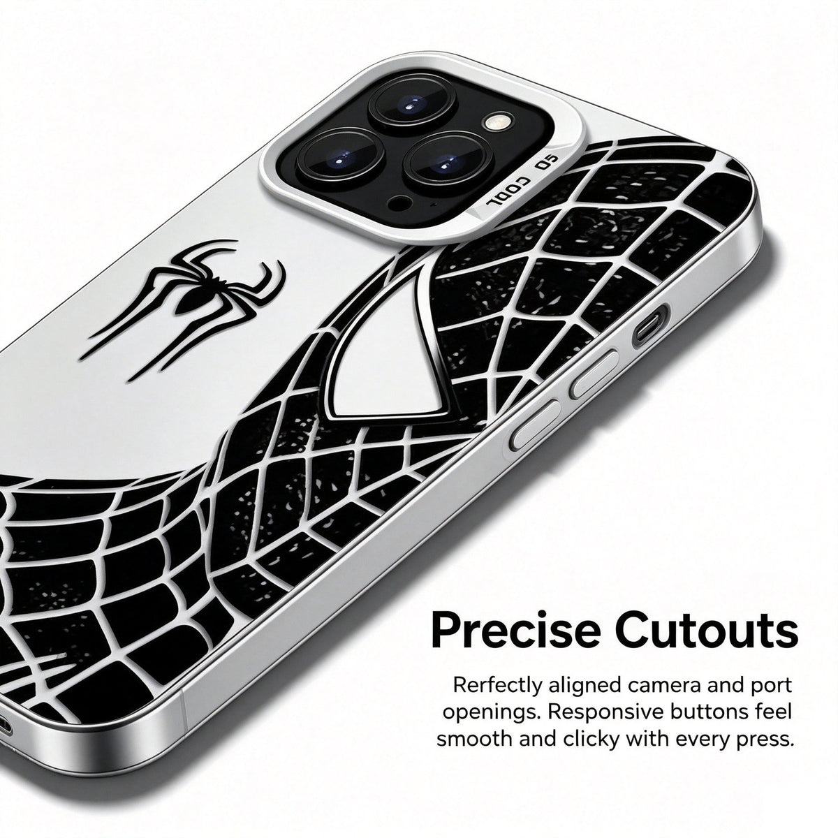 Spider‑Man Classic Suit Graphic iPhone Phone Case, Anti‑Drop Full‑Body Protective Cover, Precise Cutout Lens Raised Protection Phone Shell, Red & Black 2 Styles Available