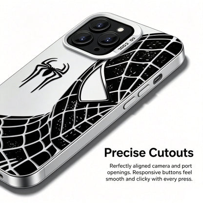 Spider‑Man Classic Suit Graphic iPhone Phone Case, Anti‑Drop Full‑Body Protective Cover, Precise Cutout Lens Raised Protection Phone Shell, Red & Black 2 Styles Available