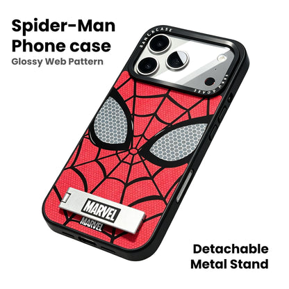 Marvel Spider-Man Web Pattern Phone Case (with Metal Kickstand)